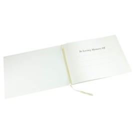 in Loving Memory' Funeral Guest Book - Formal Inner Page Format - Presentation Boxed - Black - Size: 10.5" x 7.6"