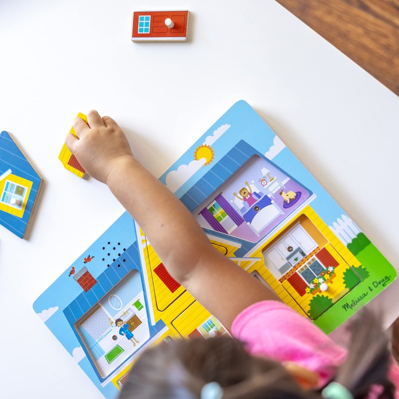Melissa & Doug Around The House Sound Puzzle - Wooden