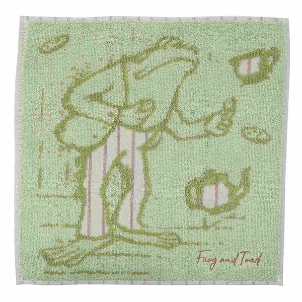 Hayashi PL200804 Towel Handkerchief, Green, Approx. 9.8 x 9.8 inches (25 x 25 cm), One More