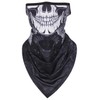 CycleZT Skull Scarf Mask With Ear Loops Neck Gaiter Mask