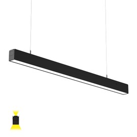 4FT LED Linear Light,35W Down+15W Up Lighting,Linkable 0-10V Dimmable 3/4/5KK CCT Selectable,Commercial And Residential Linear Lights Fixture for Office,Pendant Lights for Home,Shop,Garage,School