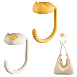 Pack of 2 Bag Holder for Table, Foldable Bag Hook, Portable Desk Hook, Bag Holder, Handbag Holder, for Desk, Office, Restaurant, Bar