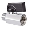 CPWUFIYD 2 Pack Brass Mini Ball Valve 1/4" NPT Female