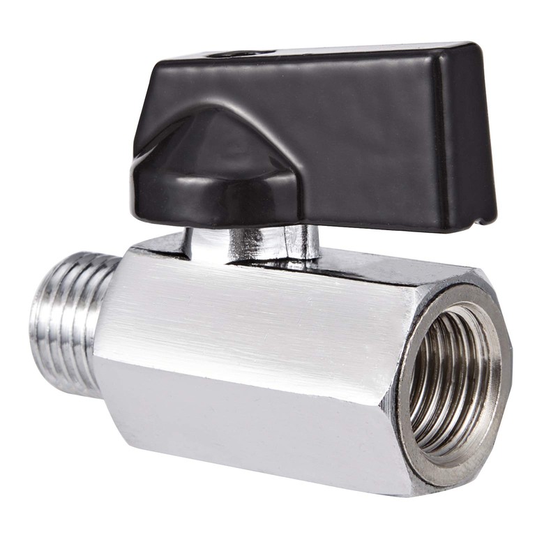 CPWUFIYD 2 Pack Brass Mini Ball Valve 1/4" NPT Female