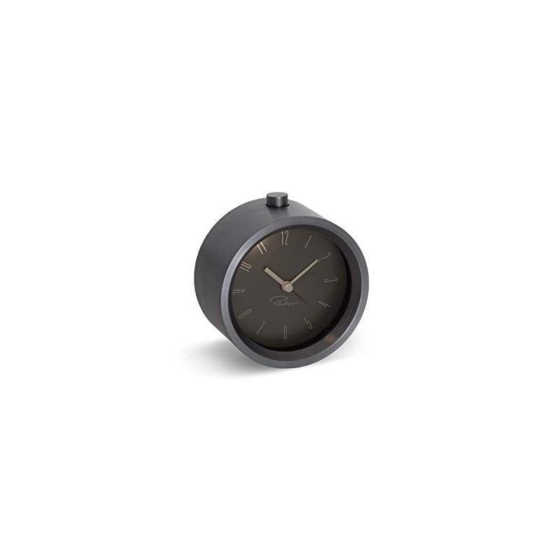 Philippi Tempus Alarm Clock Aluminium, 5 x 9.4 x 9.4