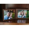 Karandu Double 5x7 Landscape Leather Picture Frame - Cognac