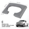 Center Console Cup Holder Pad Armrest Lid Cover Gray Fit