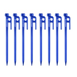 【Industry First】AVOFOREST Forged Pegs Aluminum Camp Pegs 7.9 Inches/11.8 Inches (20 cm/30 cm) 4-Piece/8-Piece Set, One-Piece Molded, No Welding, Tent Pegs, Ultra-Lightweight, High Strength