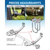 Heavy Duty Trailer U Bolt Kit - Fits 2-3/8" Round