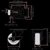 SGTall 12 Pack 2" Swivel Caster w/ brake Wheels Hard
