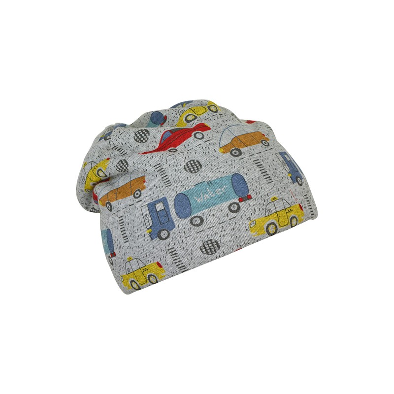 Sterntaler Baby Boys Slouch Beanie Car Hat, silver