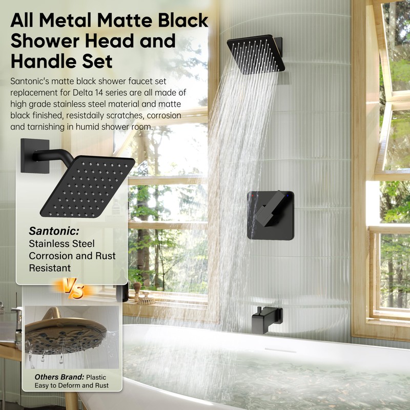 Replacement for Delta Shower Trim Kit 14 Series, All Metal