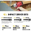 Hi-Spec 43-Piece 1/4 Inch Hex Impact Wrench Set Includes flexible