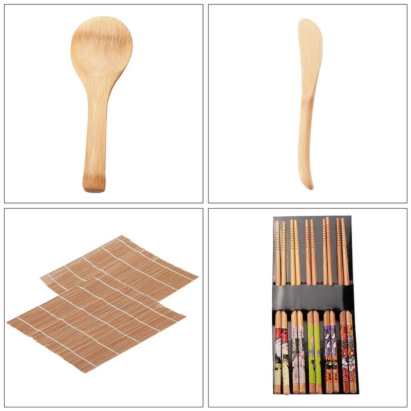 13 Unids/Set Bamboo Sushi Making Kit Family Office Party Homemade