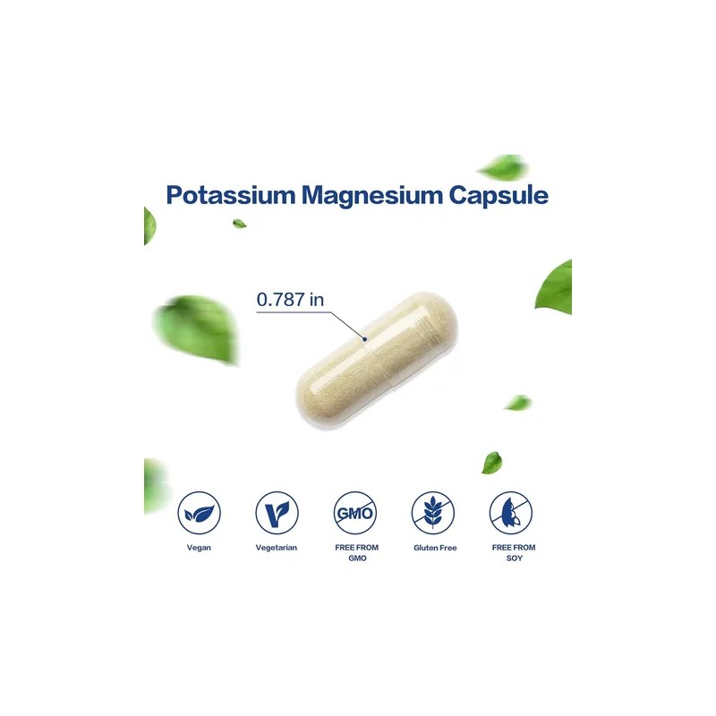 Potasio + Magnesio + Zinc Con 120capsulas Vpkin Hecho En