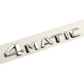 3D ABS Logo 4MATIC Emblem Car Trunk Badge Compatible With Mercedes AMG E C S GLC GLA GLS CLA W204 W205 W212 X156 4 Matic Sticker Accessories (Color : Glossy Black 14-16)