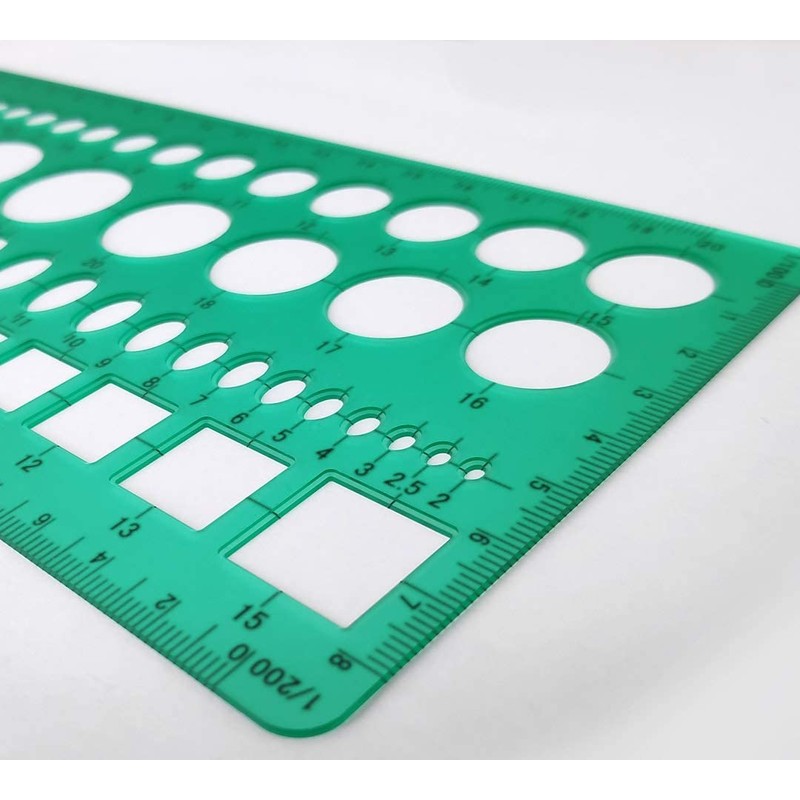 製図 建築士試験用組み合わせテンプレート定規003-010