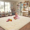 Upgrade Non-Slip Plush Rugs Fluffy Area Rugs for Living Room,