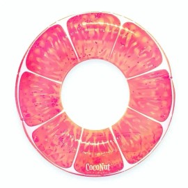 CocoNut Outdoor Pink Grapefruit Glitter - 42" x 42" – Inflatable Pool Float