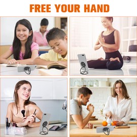 cobee Cell Phone Ring Holder Finger Kickstand, 360° Rotation Metal Cellphone Back Grip Foldable Cell Phone Stand Adjustable Phone Holder Compatible with Most Smartphones (Black Marbling)