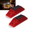 2pcs Solar Strobe Warning Light Waterproof Light Control High Bright