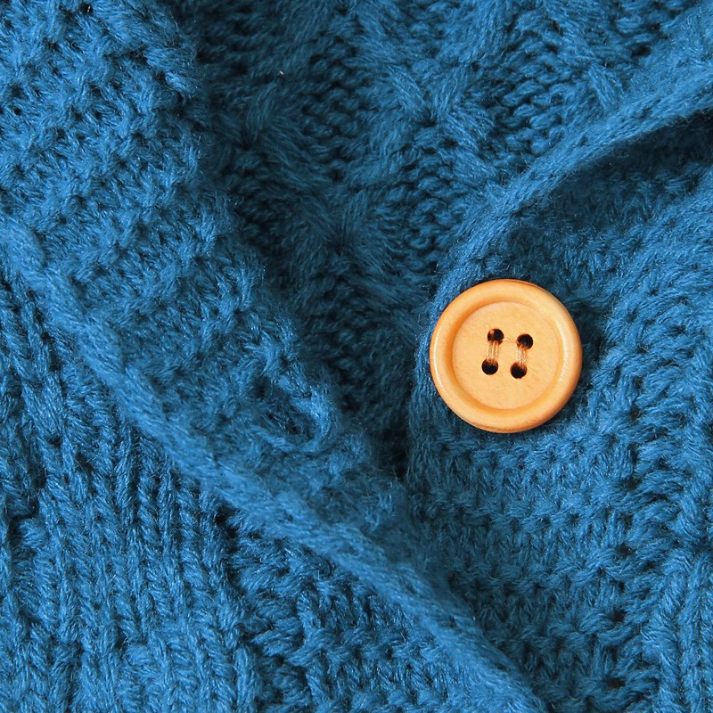 Newborn Baby Girls Boys Knit Cardigan Ear Hooded Sweater, Infant