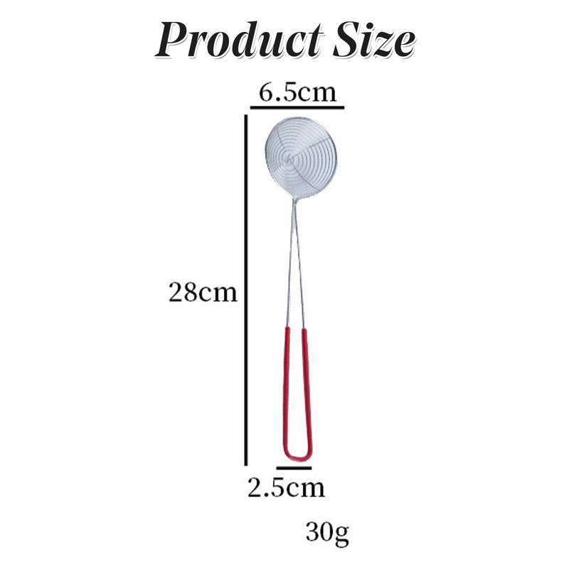 Stainless Steel Wire Skimmer Spoon Strainer Spider Kitchen Mesh Tool