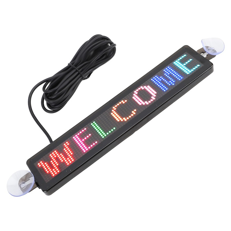 LED Scrolling Sign 12x72 Pixels 230x50mm Bluetooth APP Programmable LED