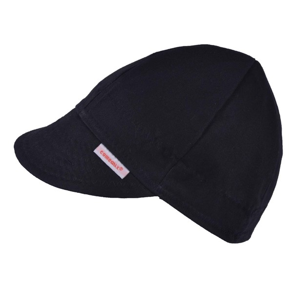 Comeaux Caps Reversible Welding Cap Solid Black 7 1/8