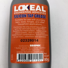 Loxeal Engineering Silicone Tap Grease Tube 80g Meat Slicers Espresso Coffee