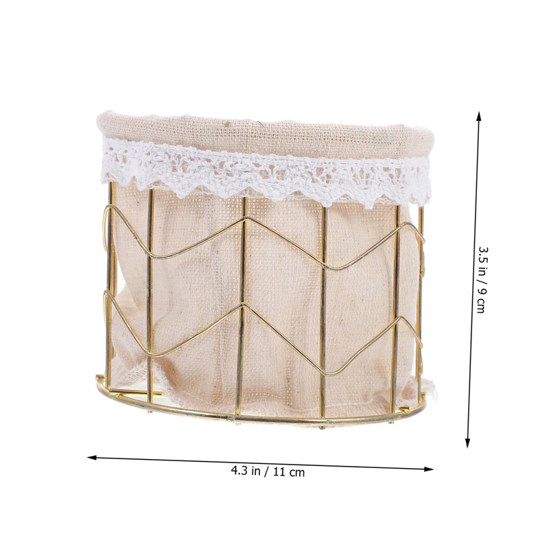 SHOWERORO 1pc Dried Flower Basket Elegant Pen Holder Adornment Multi