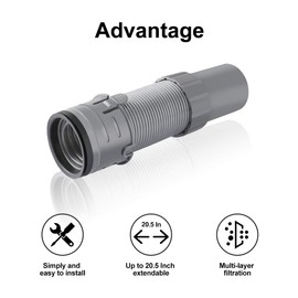 LANMU Vacuum Cleaner Hose Compatible with Shark Navigator Lift-Away NV350, NV351, NV352, NV356, NV356E, NV357, UV440, Floor Nozzle Replace Part No.193FFJ