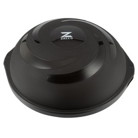 ZELUS 25in. Balance Ball | 1500lb Inflatable Half Exercise Ball Wobble Board Balance Trainer w Nonslip Base | Half Yoga Ball Strength Training Equipment w 2 Bands, Pump, Extra Ball Included (Black)