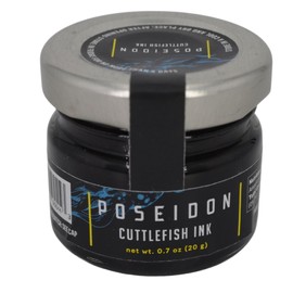Poseidon Cuttlefish Squid Ink, Tinta Calamar, Nero di seppia, 20/0.7 oz ea jar from Sardinia Italy