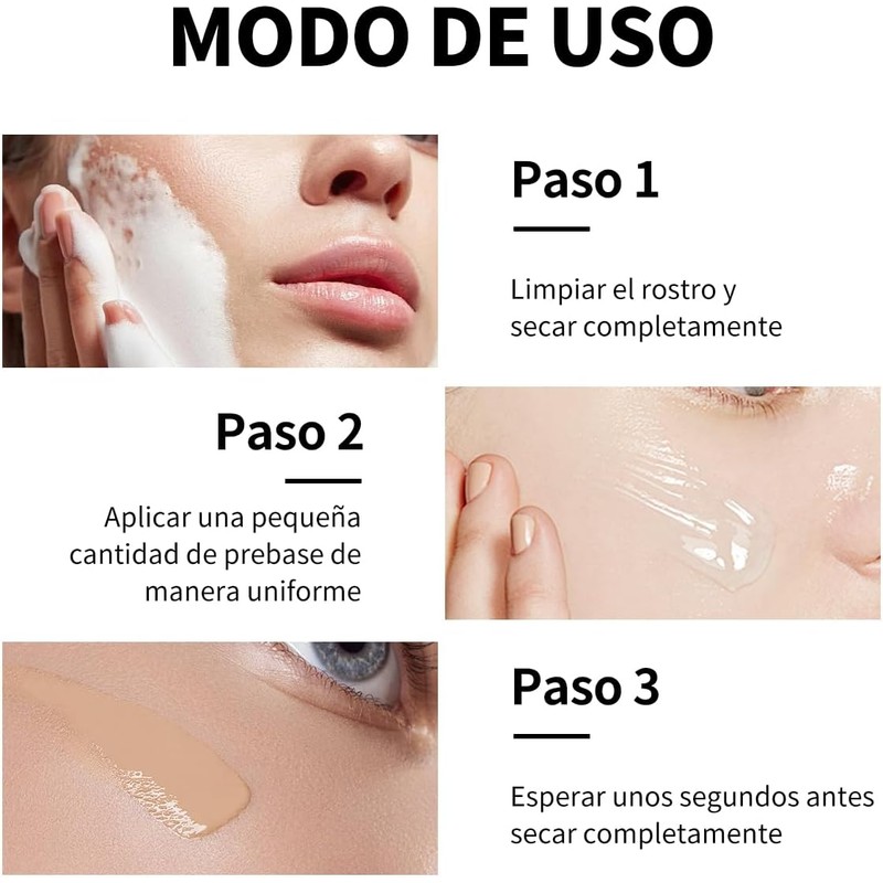 ULTRAMO Primer de Maquillaje, Prebase de Maquillaje en Gel 40ml
