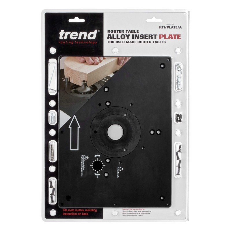 Trend Tool Technology USA Trend Router Table Insert Plate, Aluminum
