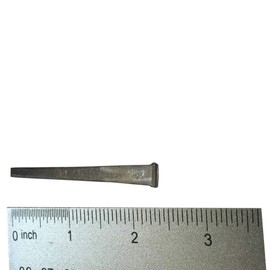 2.5”- CUT COMMON NAILS - Metallic Color - Antique rustic restoration accent nails for hanging, furniture, cabins, shutters & flooring – Decorative clavos nails – Distinct SQUARE HEAD Nail – 2.5 in