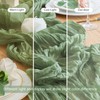 Wokceer Cheesecloth Table Runner 3Pack 10FT Sage Green Boho Gauze