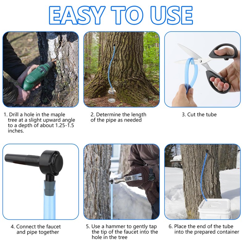 Maple Syrup Tapping Kit, Upgrade Maple Taps Set Include (15)