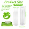 ACXFOND 200Pcs Twist-up Lip Balm Tubes with Filling Tray and