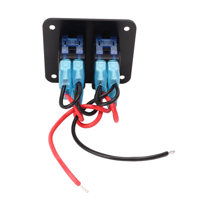 2 Gang Rocker Switch Panel Waterproof ON OFF Blue Backlit