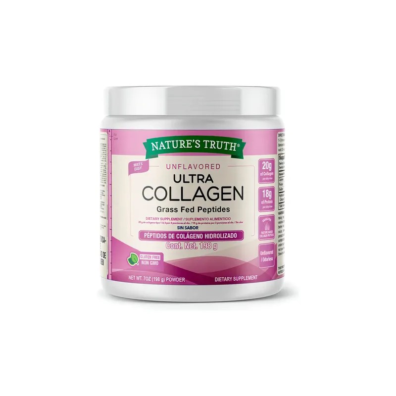 Colágeno Hidrolizado en Polvo Sin Sabor 198g Hydrolyzed Collagen Powder