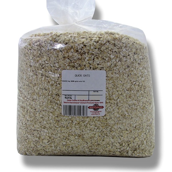 Bulk Non-GMO Quick Oats, 5 LB. Bag (Pack of 2)