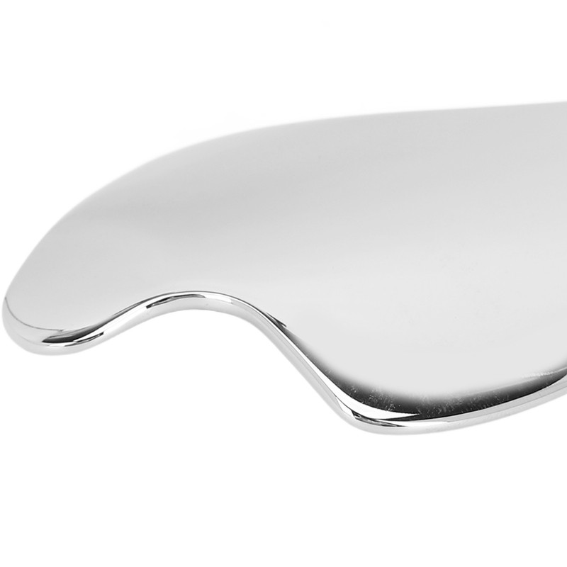 Stainless Steel Gua Sha Board Puffiness Reduction Lymphatic Drainage Heart