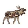 3D Wood Carving Animal Multi Layer Forest Animal Wood Carving