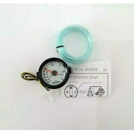 Boost Gauge LED 52 mm White Retro Universal Additional Indicator 2 Bar