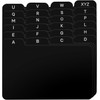 Alfion 4x6 Index Card Alphabet Tab Dividers 24 pcs (Black)