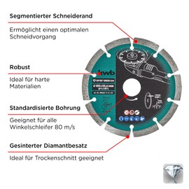 KWB Cut Fix Green Line Diamond Disc Blades 7985 -40