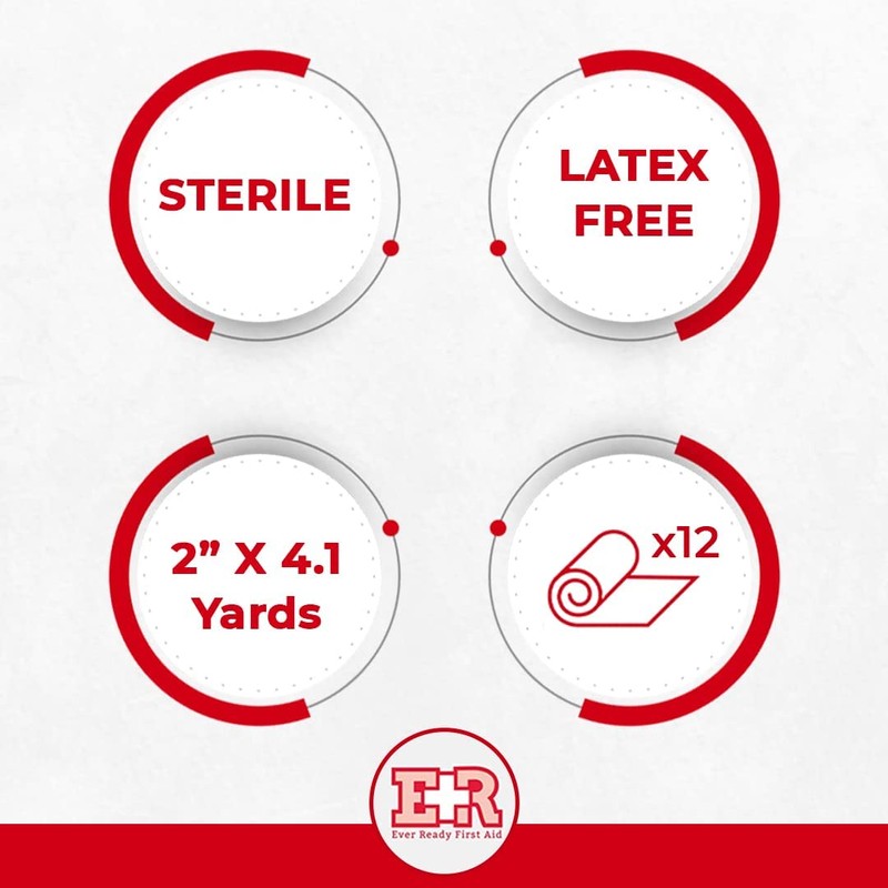 Ever Ready First Aid Sterile Conforming Gauze Roll Bandage -