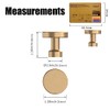 Amerdeco 10 Pack Champagne Bronze Kitchen Cabinet Knobs and Pulls